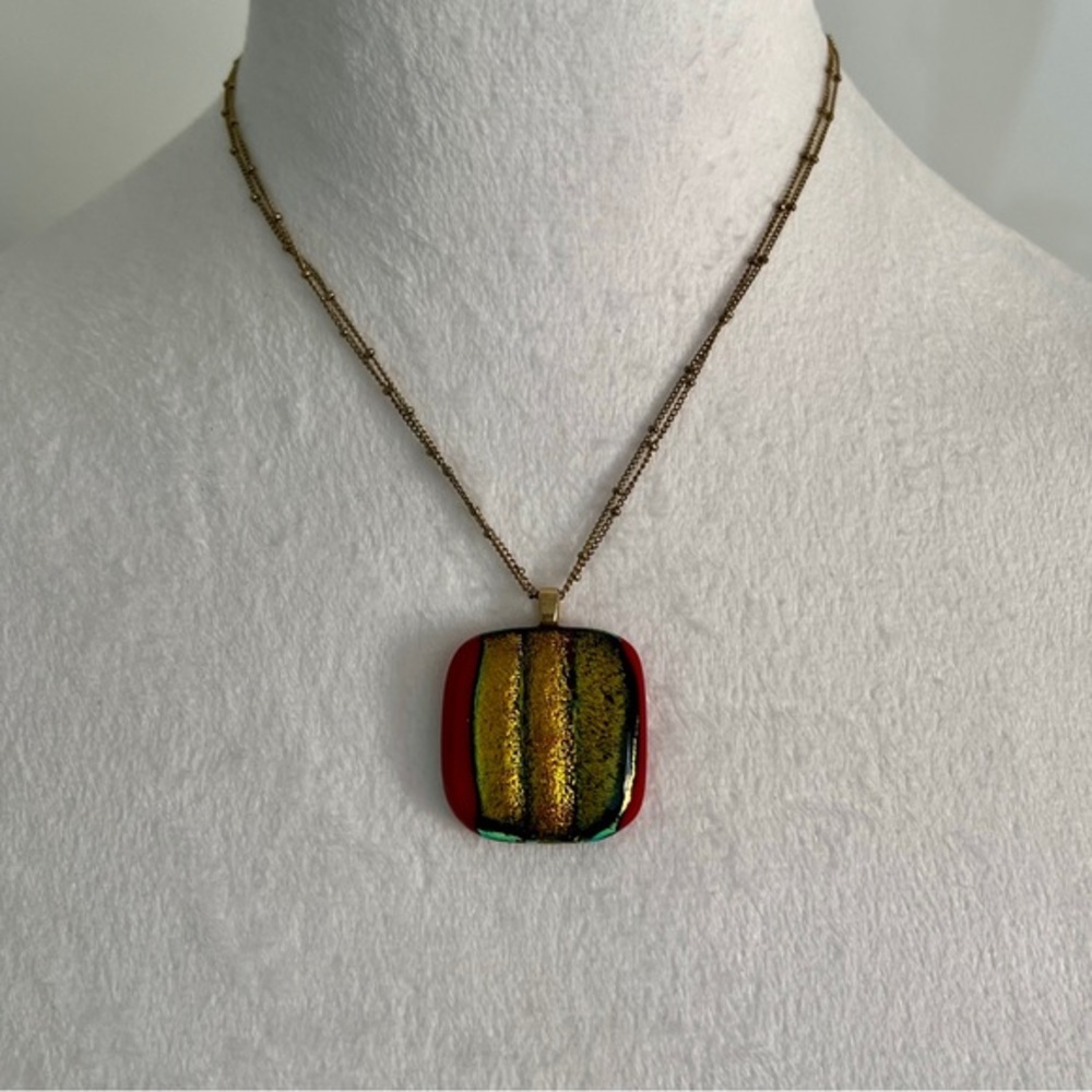 Glass multi-color necklace